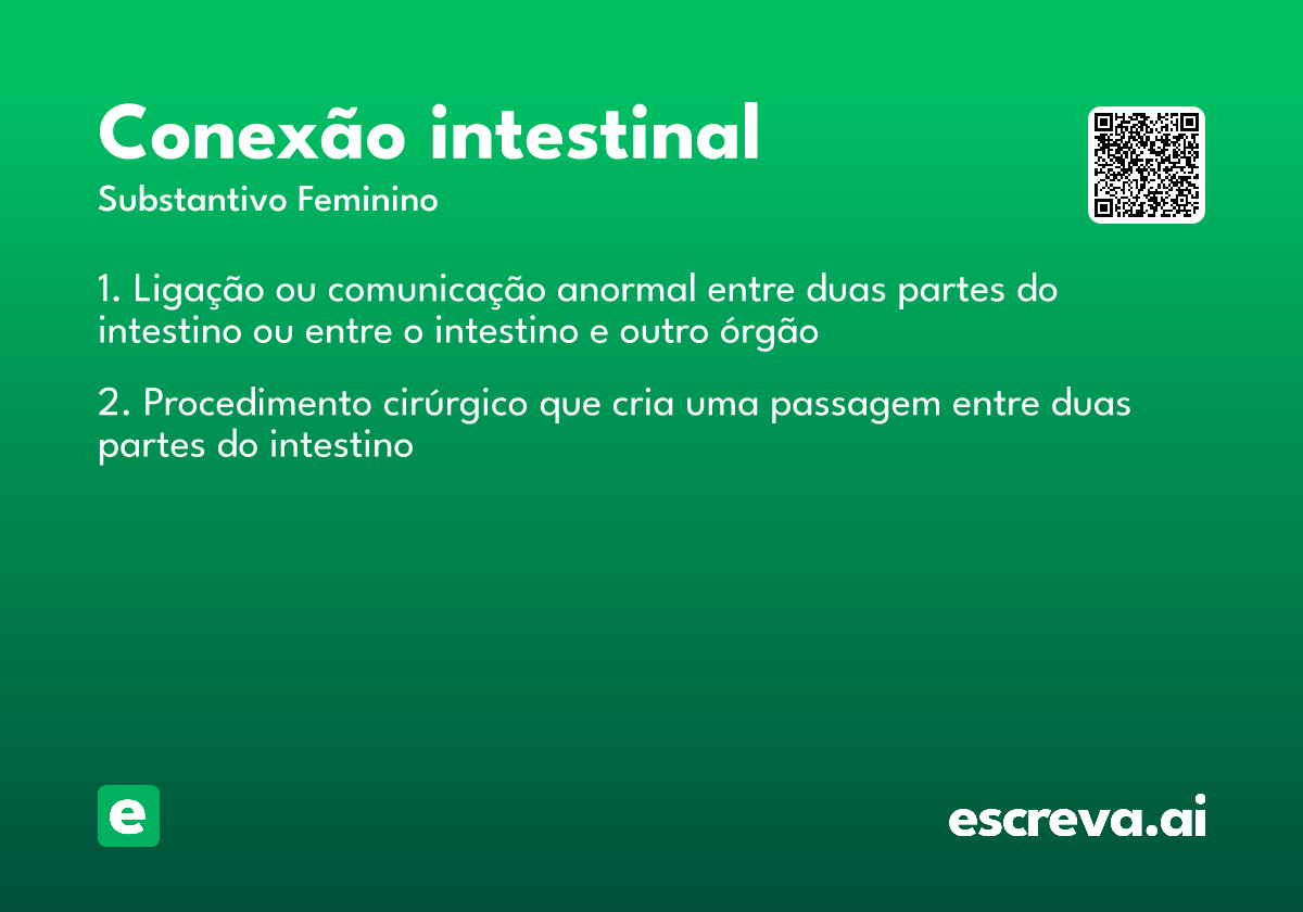 conexão intestinal