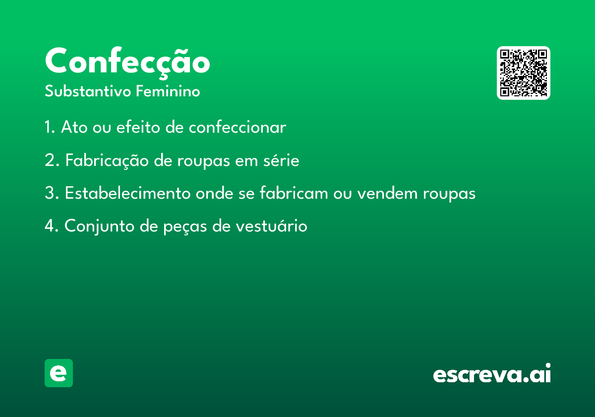 confecção