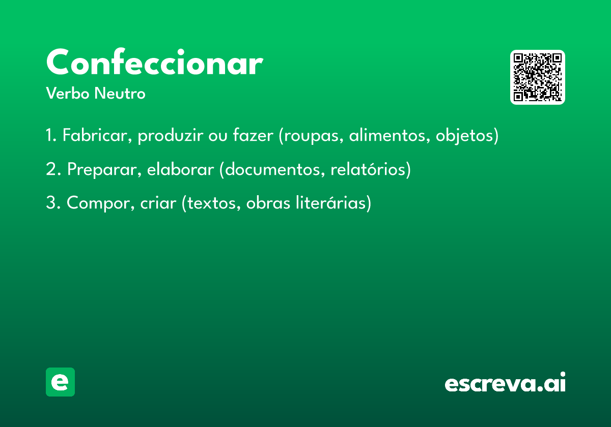 confeccionar