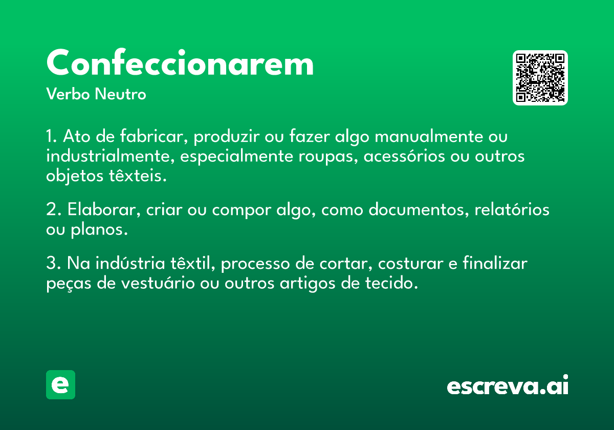 confeccionarem