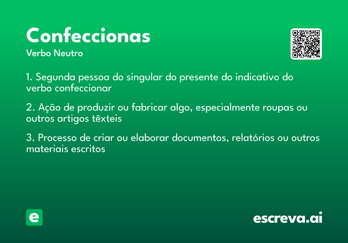 confeccionas