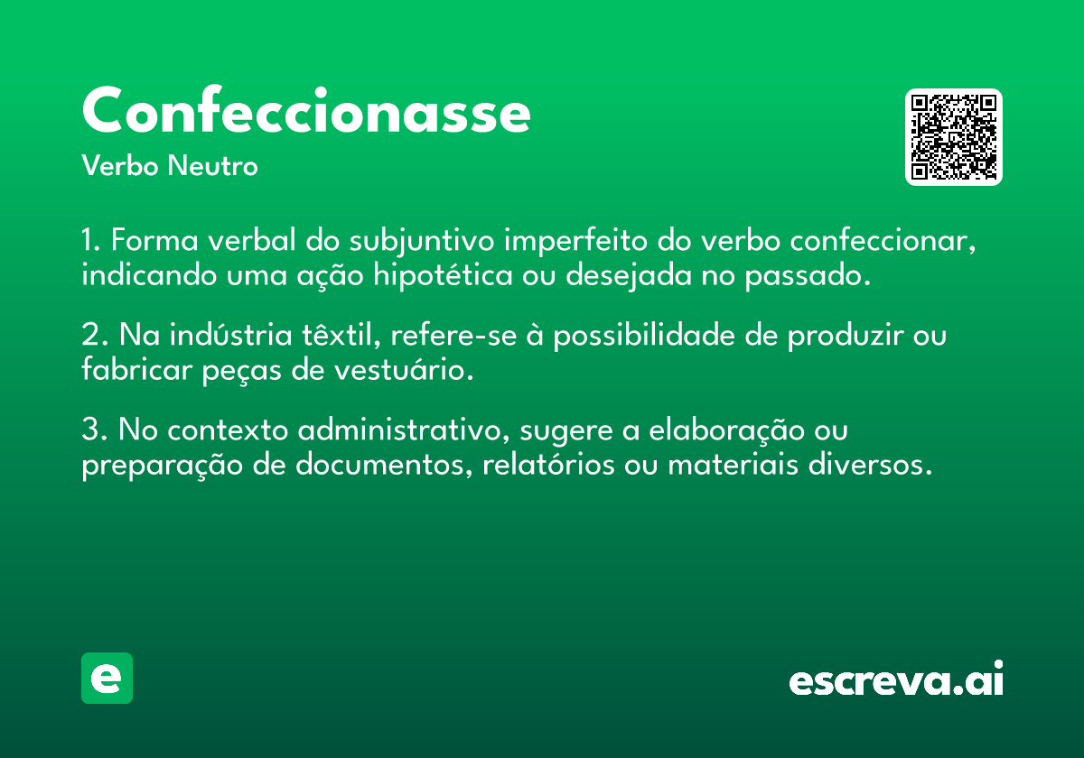 confeccionasse