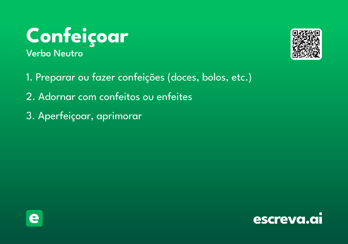 confeiçoar