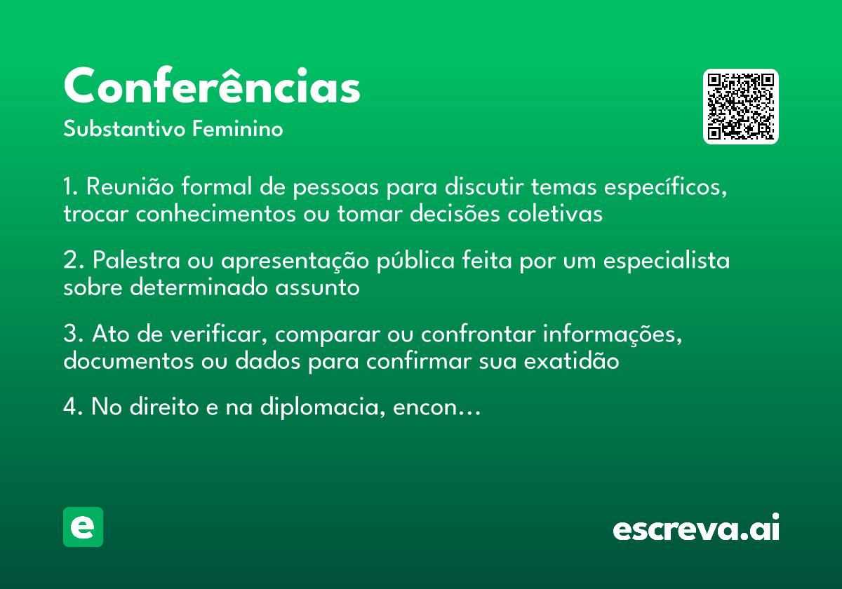conferências