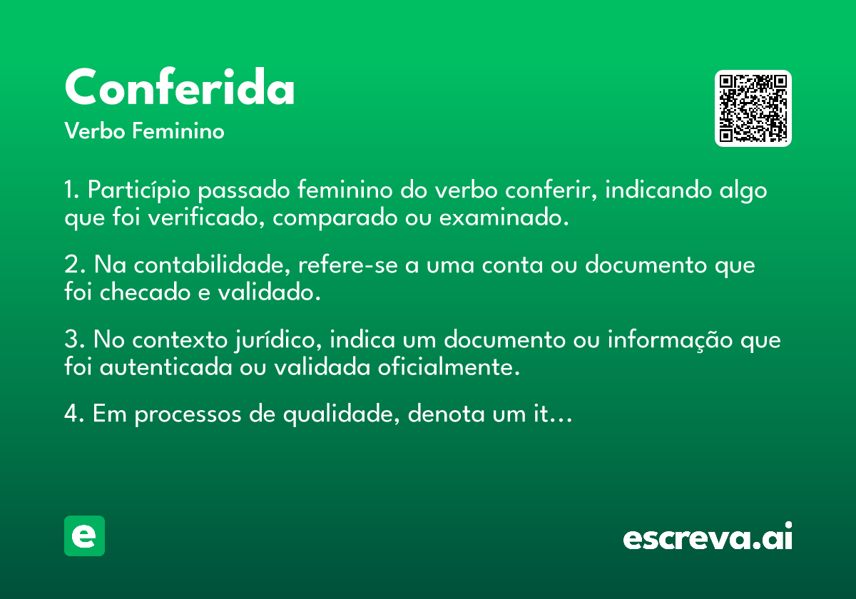 conferida
