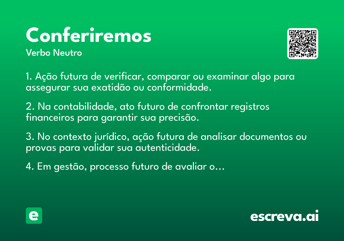 conferiremos