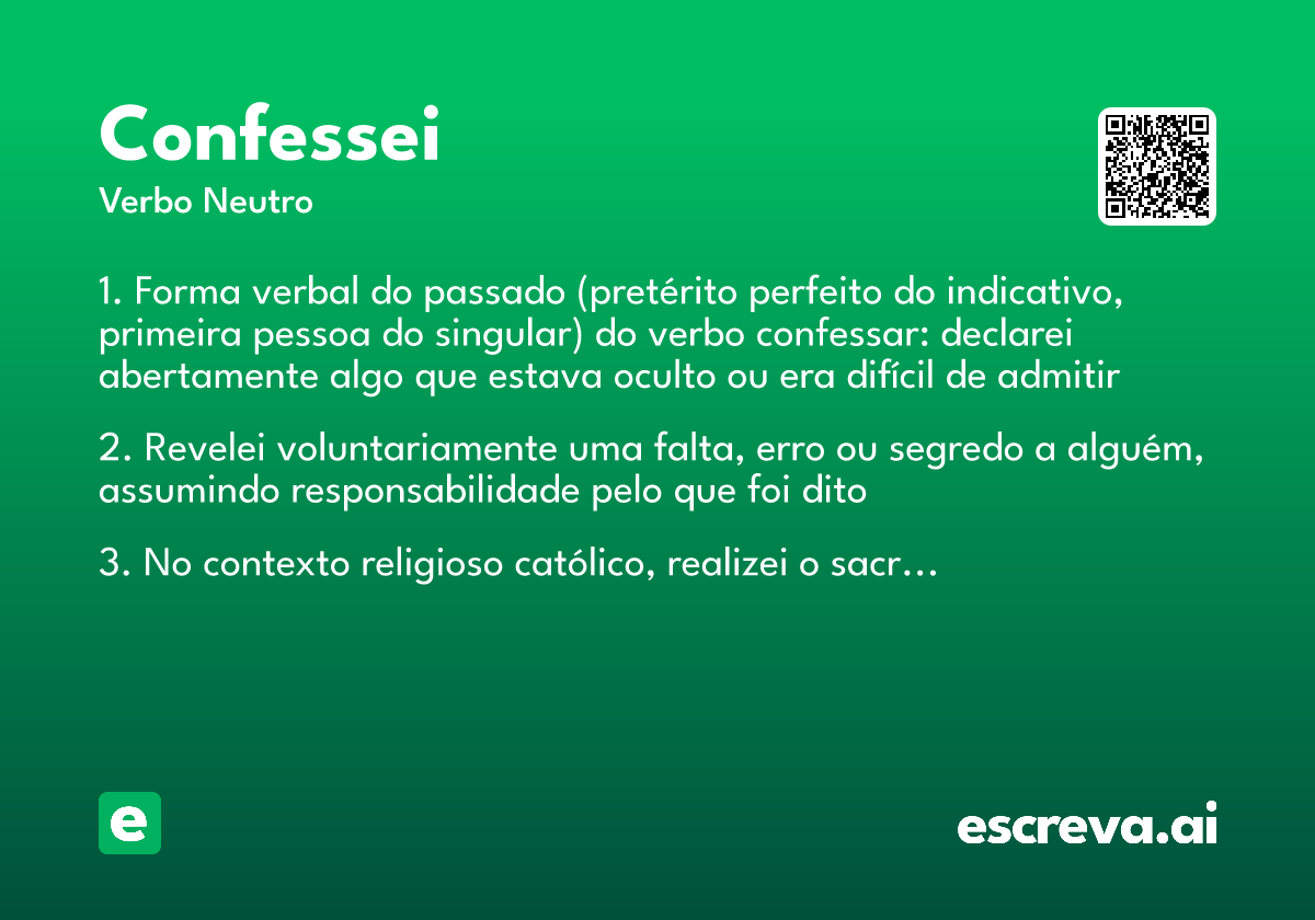 confessei