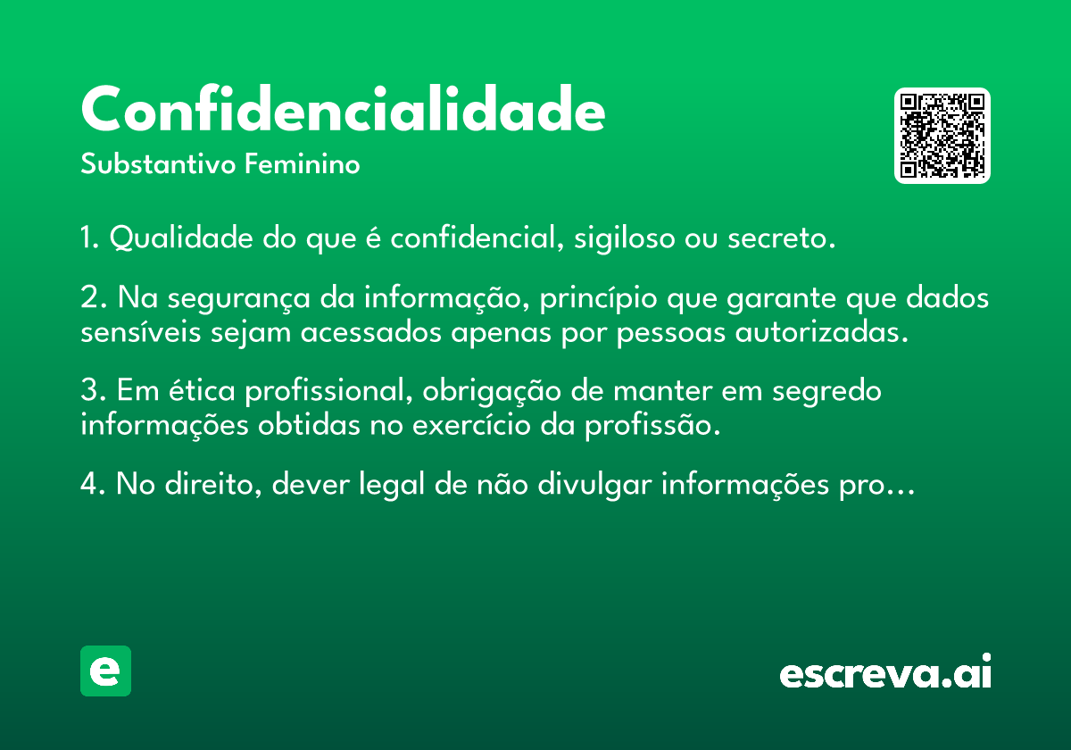 confidencialidade