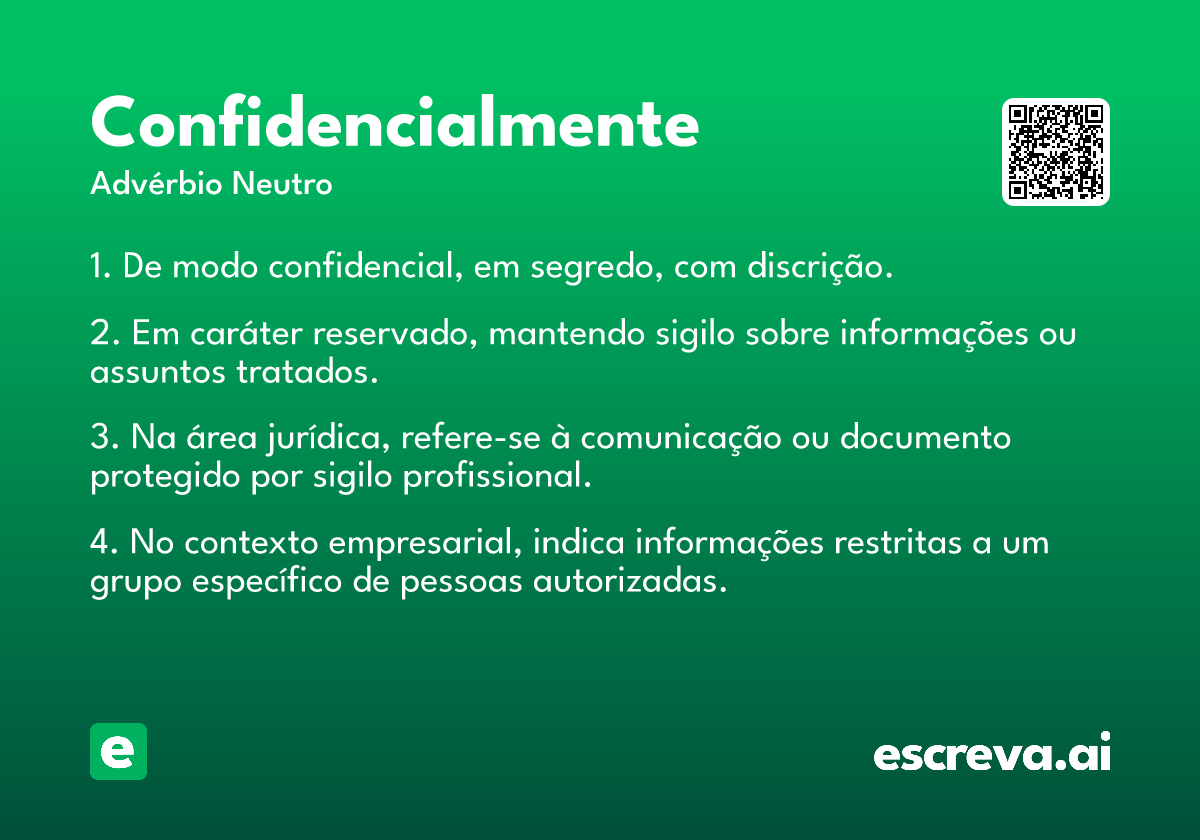 confidencialmente