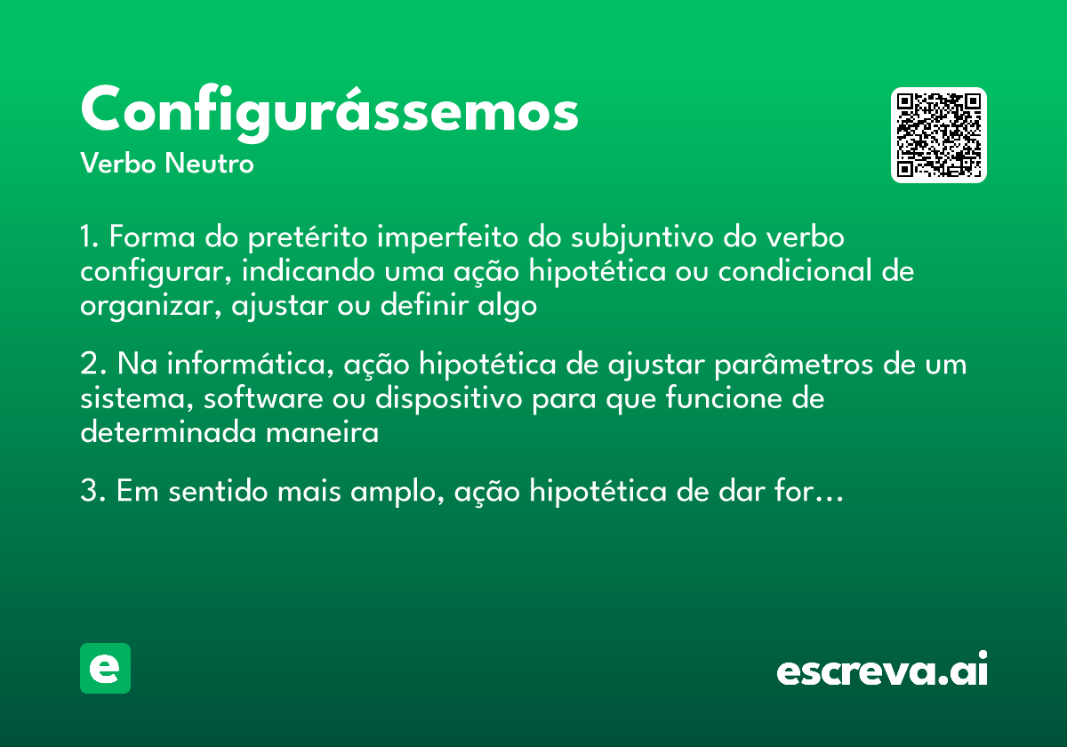 configurássemos