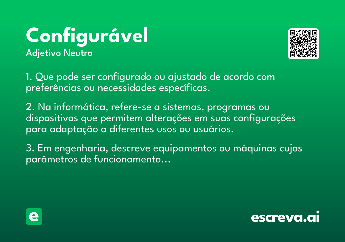 configurável