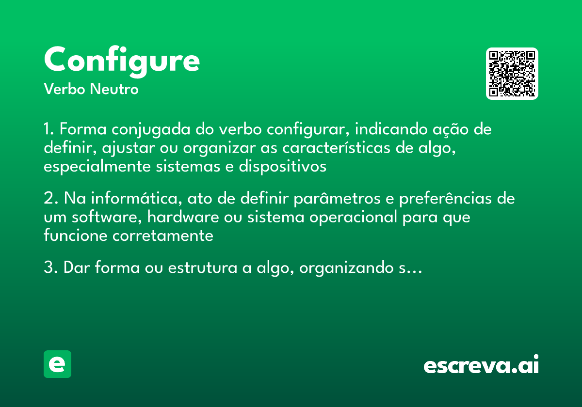 configure