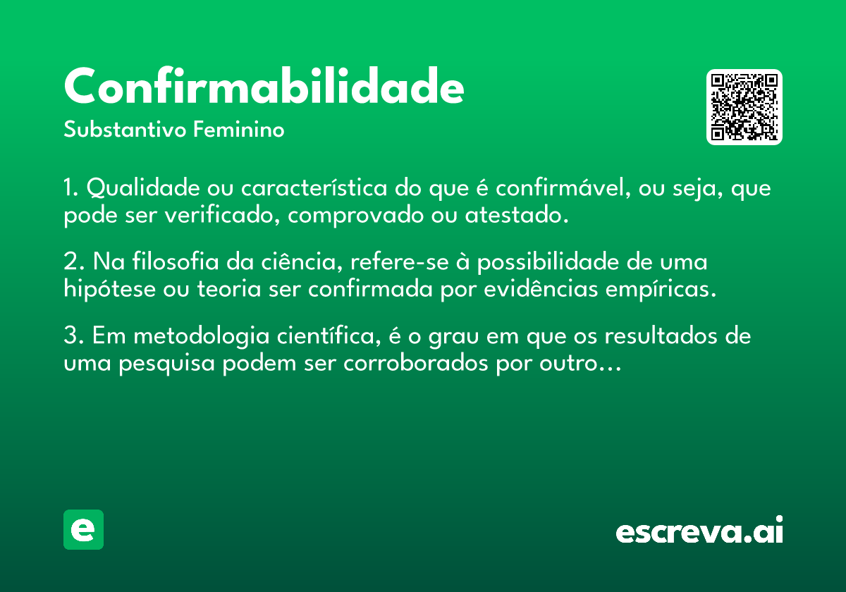 confirmabilidade