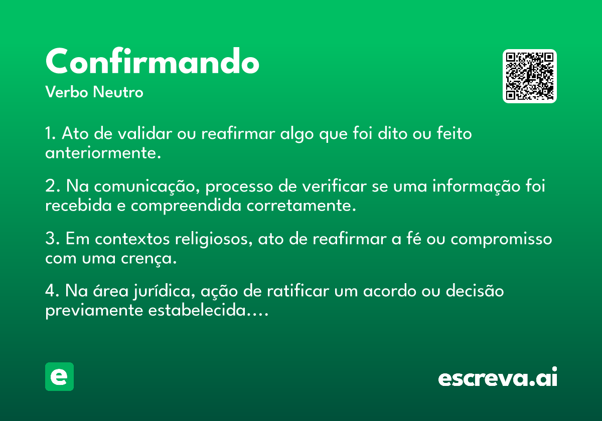 confirmando