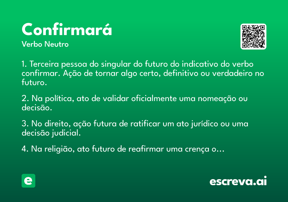 confirmará