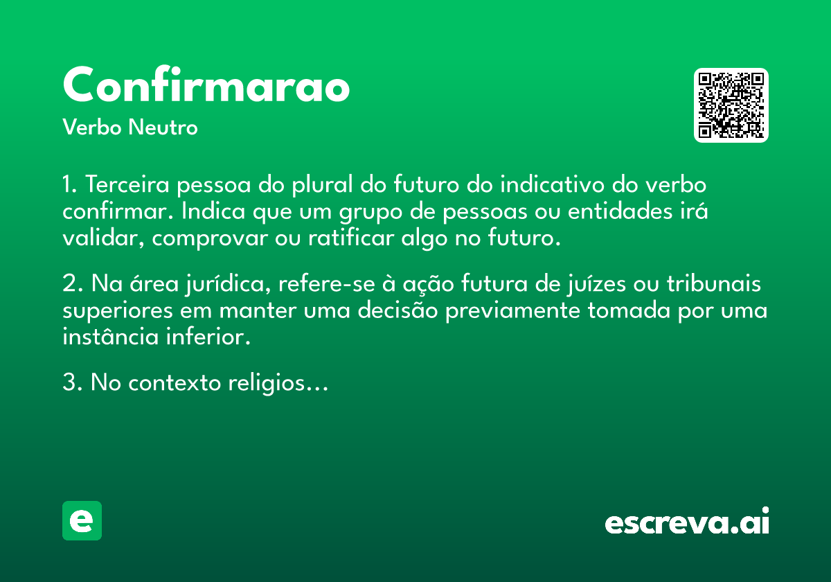 confirmarao