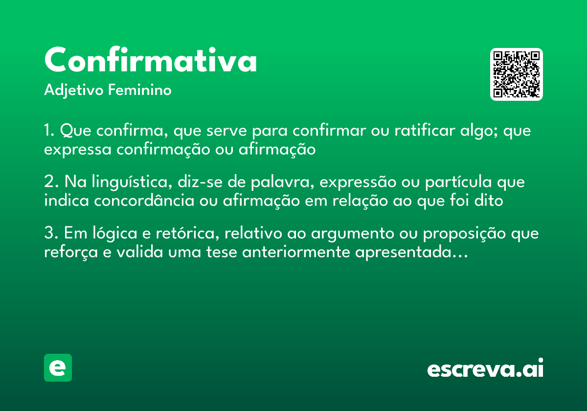confirmativa