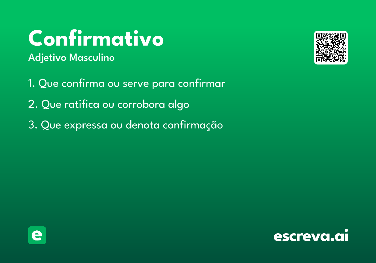 confirmativo