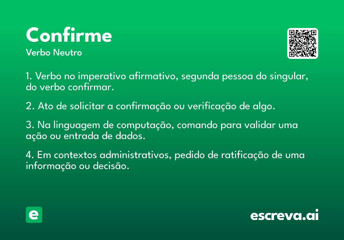 confirme