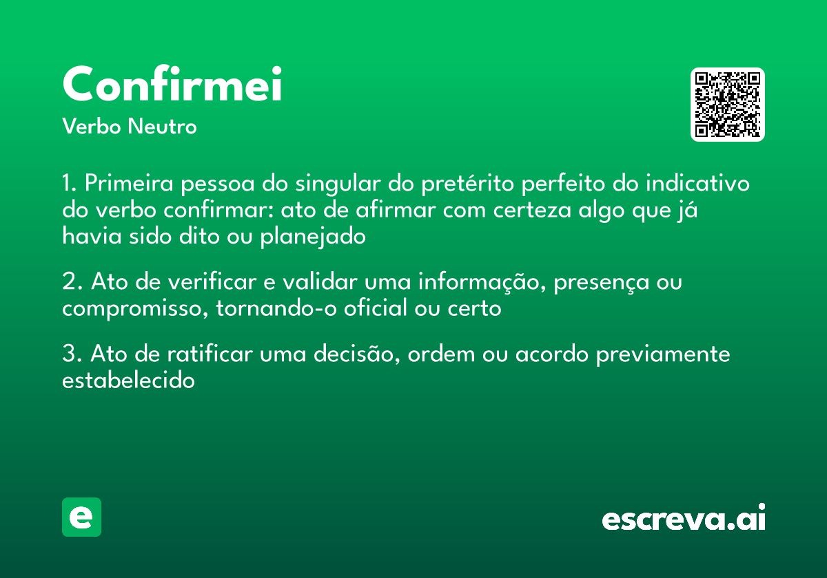 confirmei