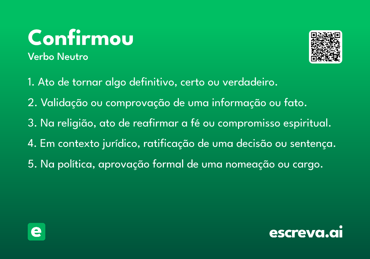 confirmou