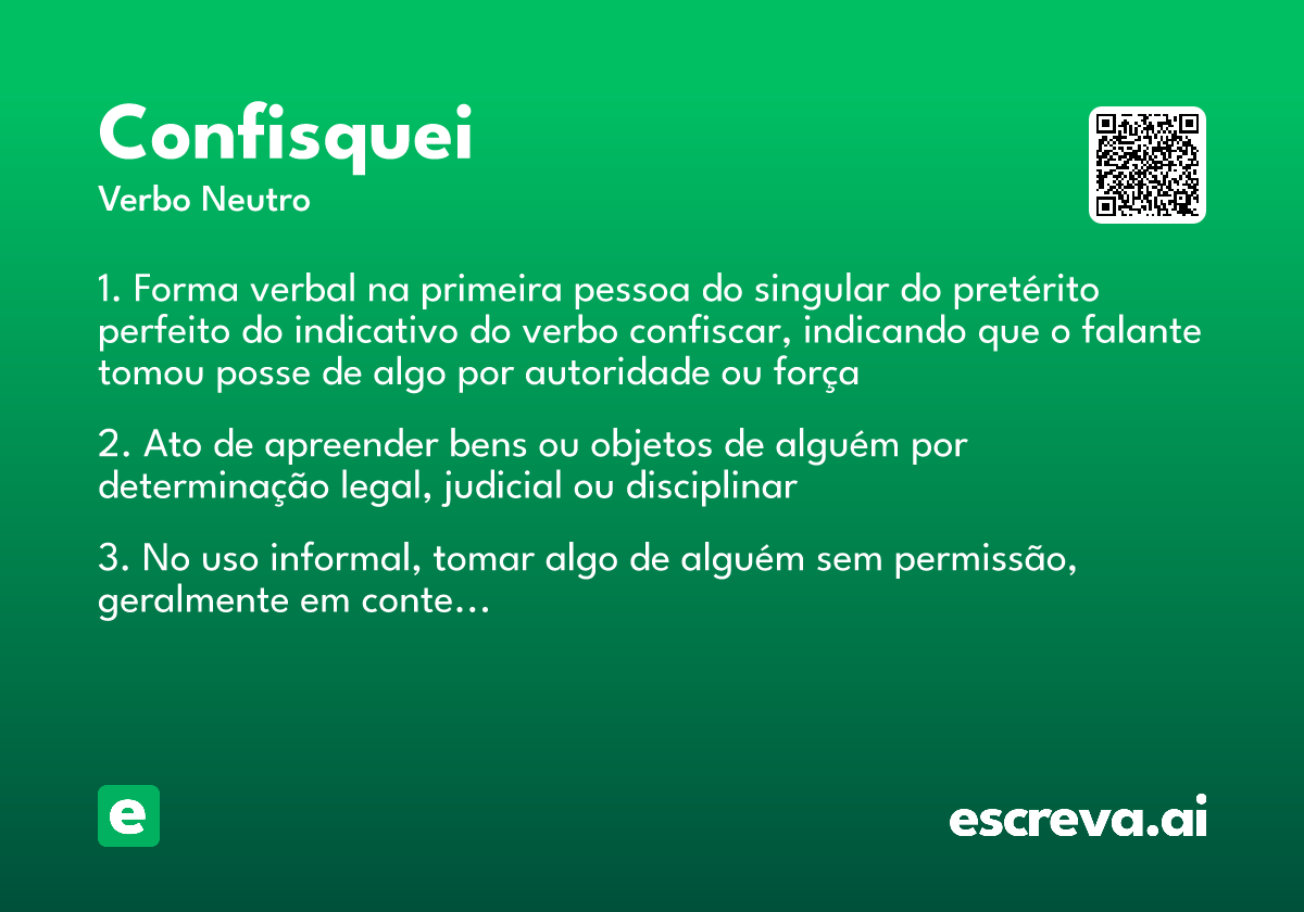 confisquei