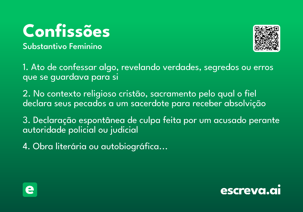 confissões