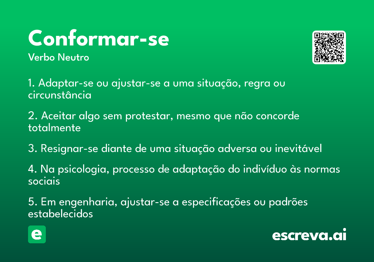 conformar-se