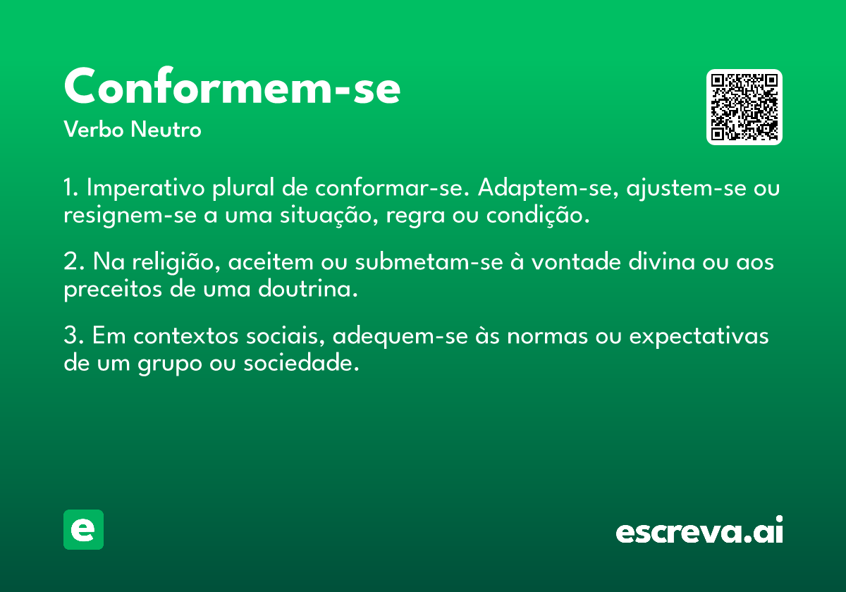 conformem-se