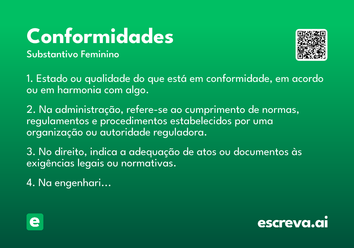 conformidades
