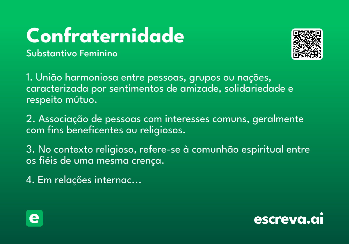 confraternidade