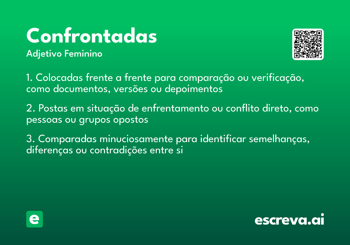 confrontadas