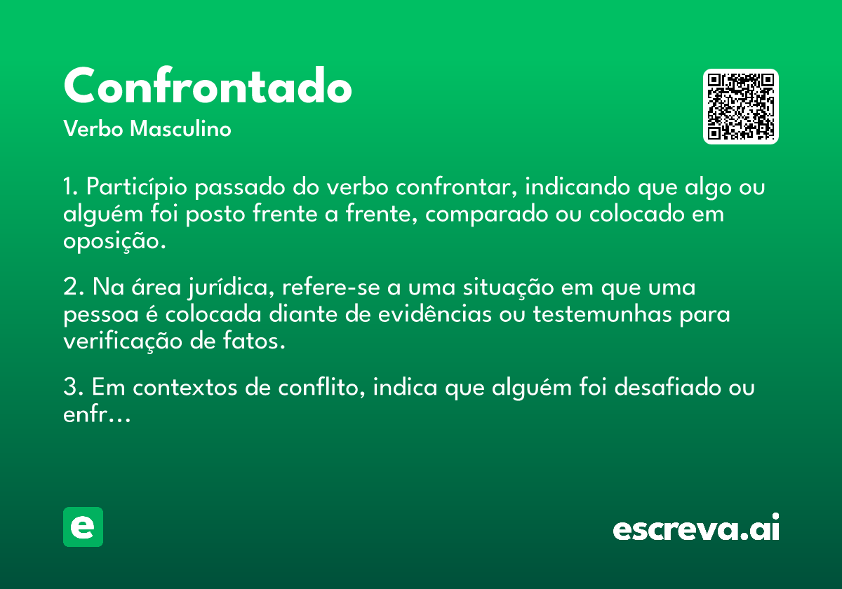 confrontado