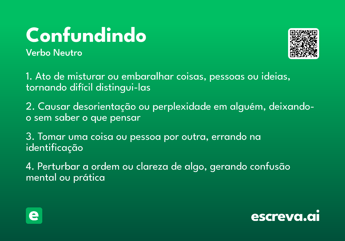 confundindo