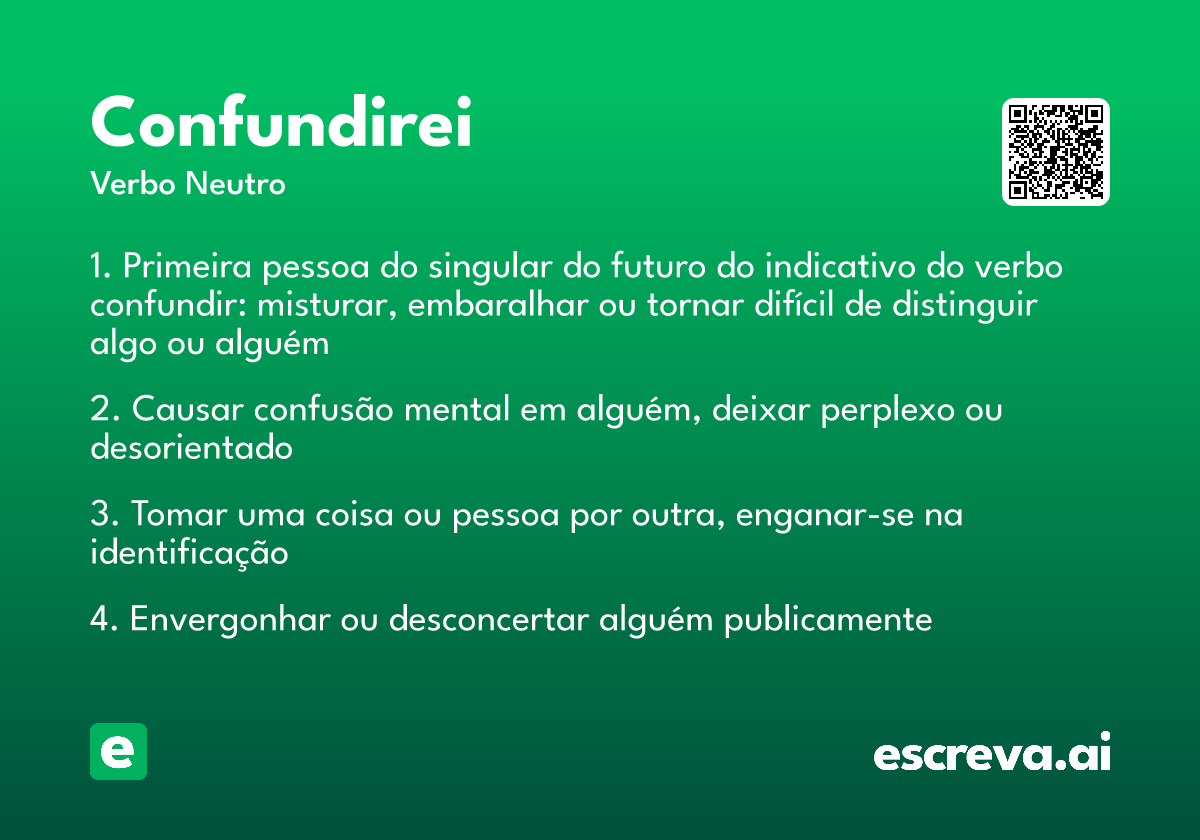 confundirei