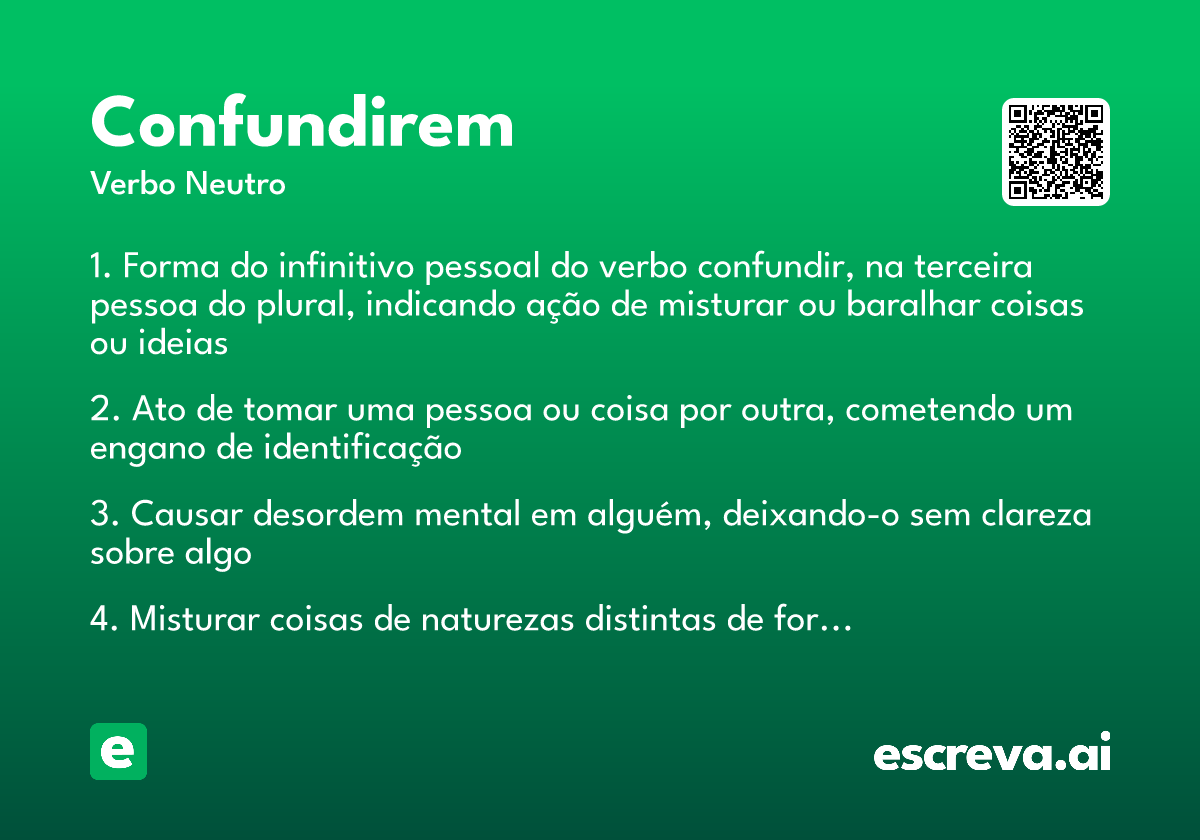 confundirem