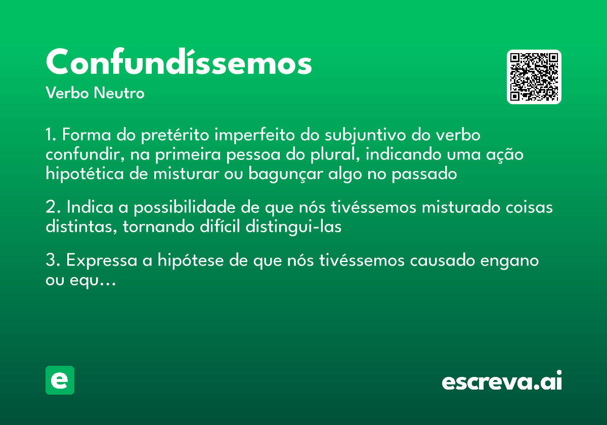 confundíssemos