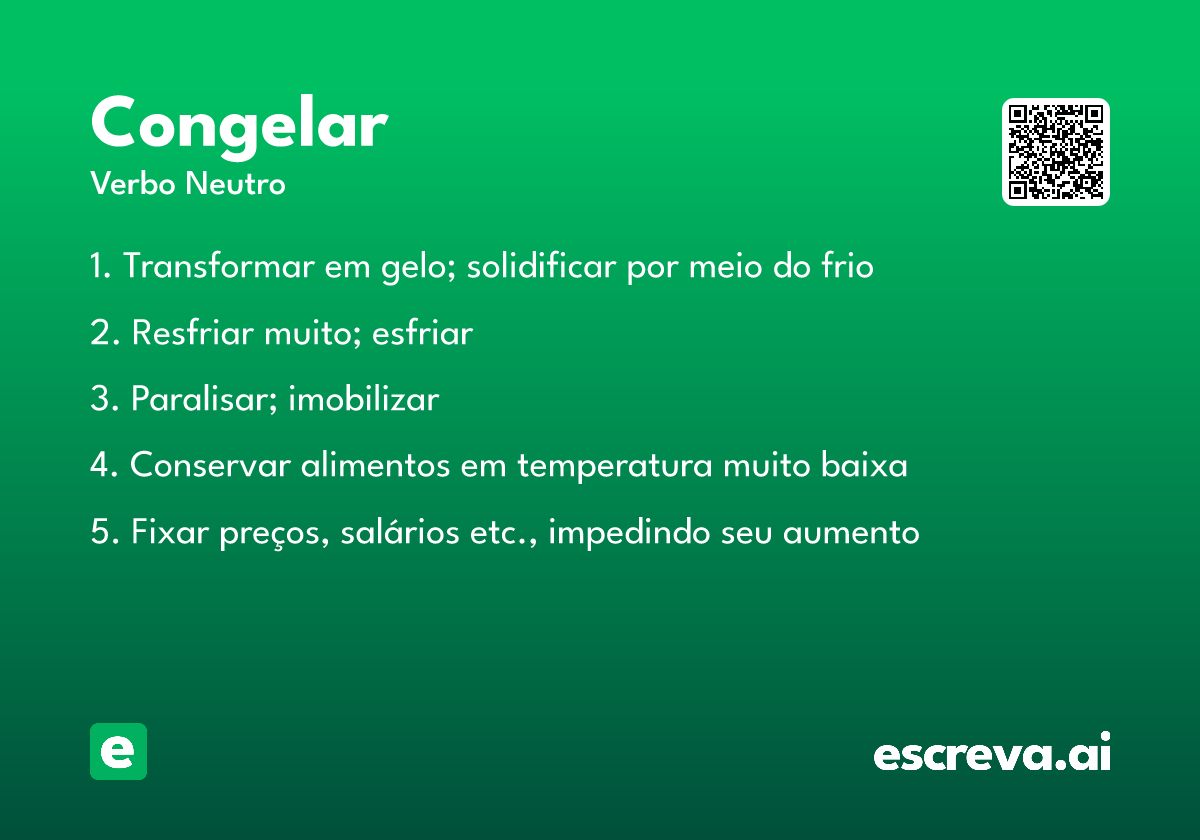 congelar