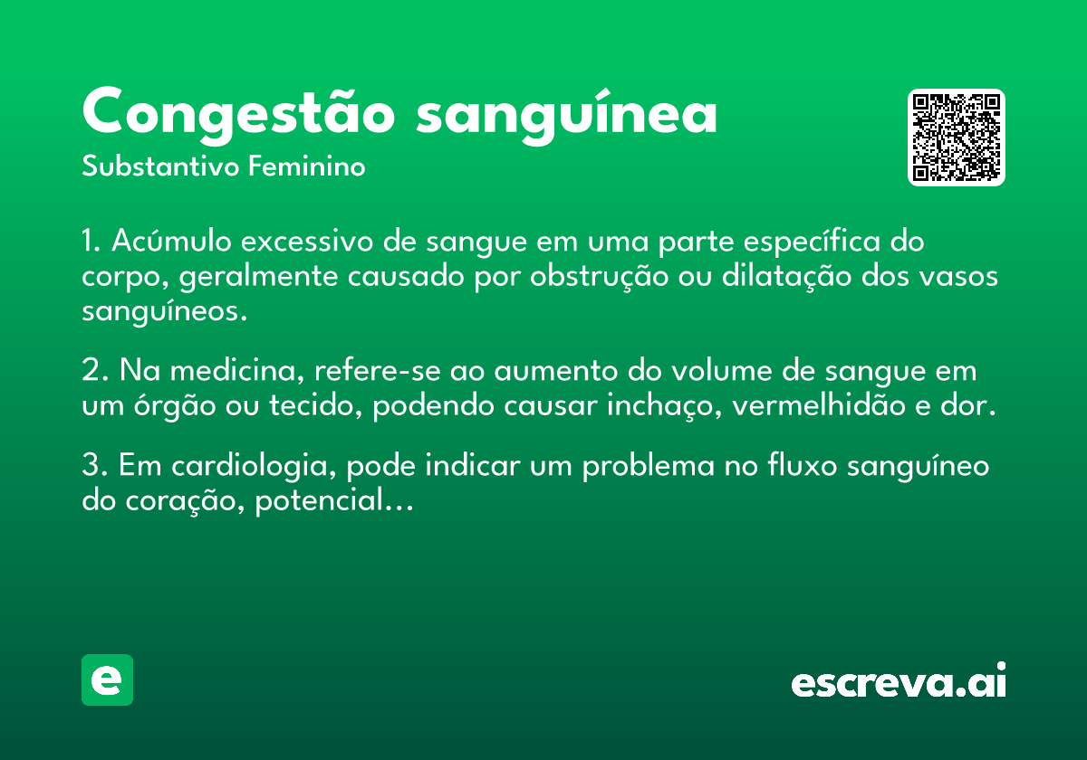 congestão sanguínea