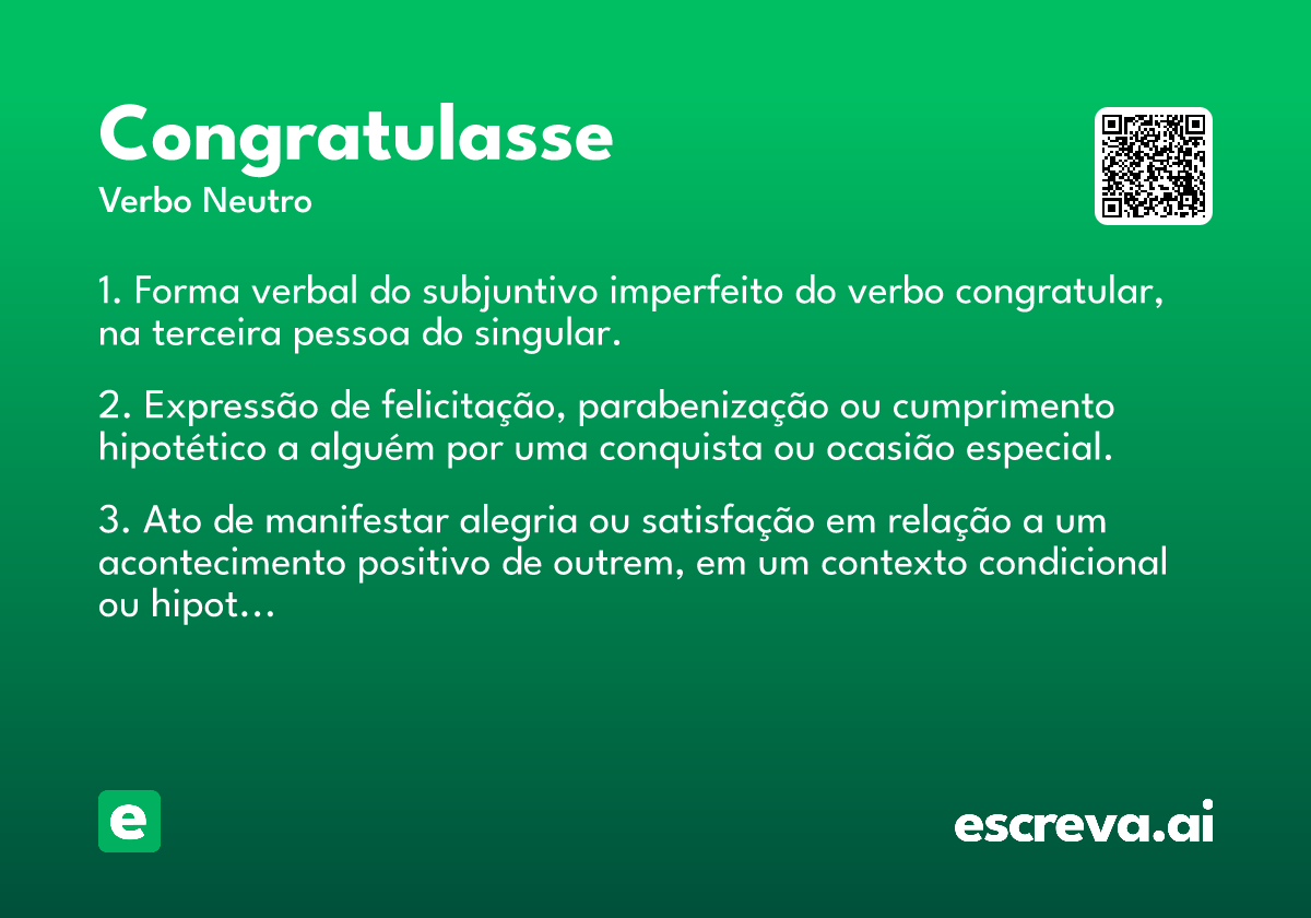 congratulasse