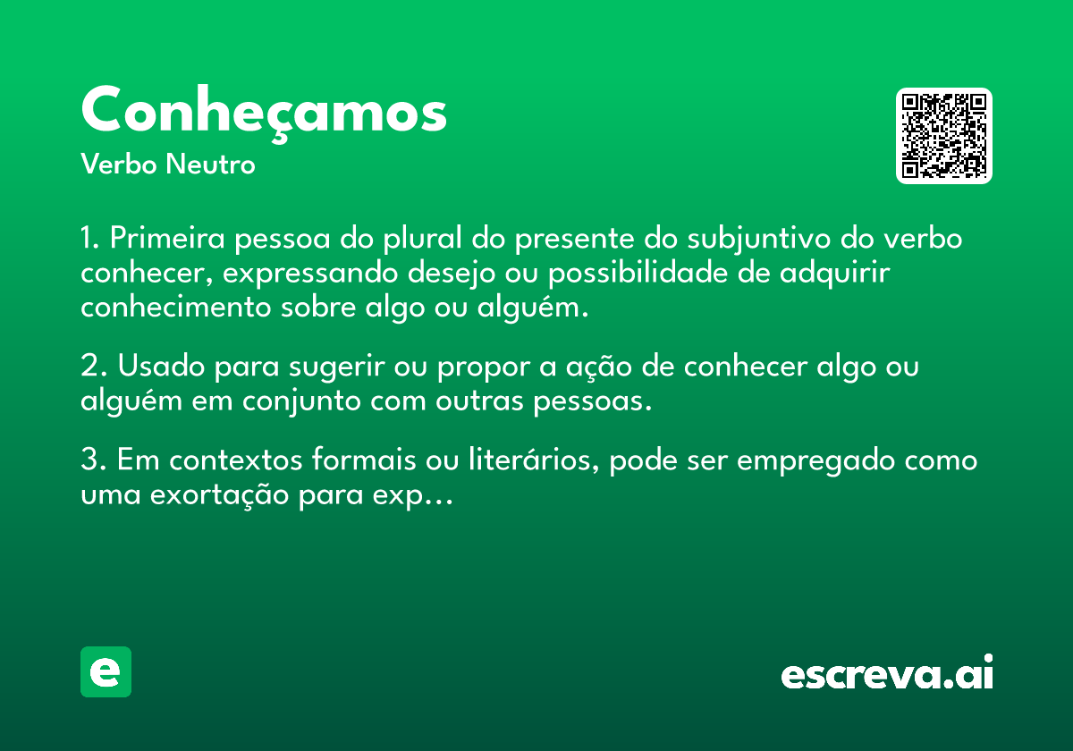 conheçamos