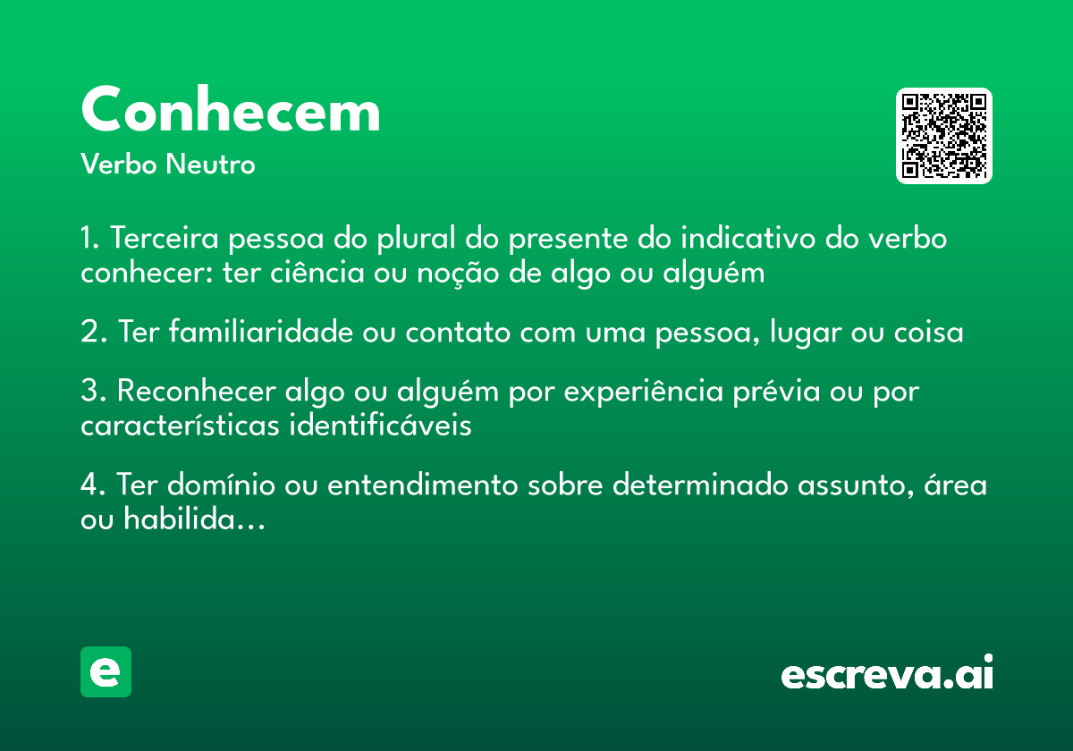 conhecem