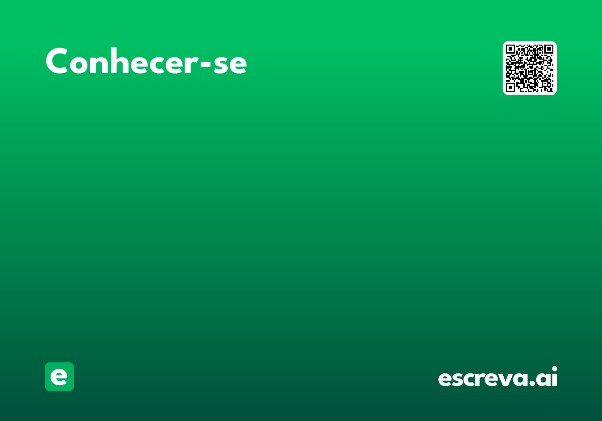 conhecer-se