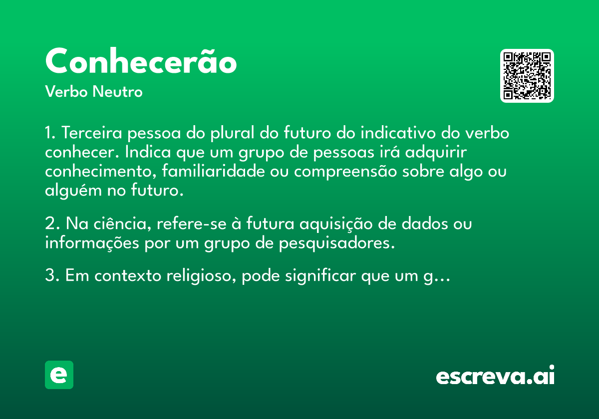 conhecerão
