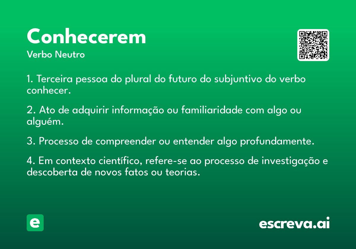conhecerem