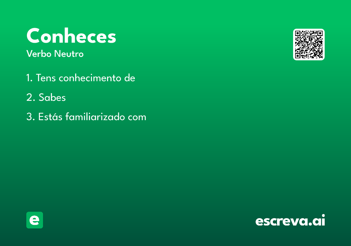 conheces