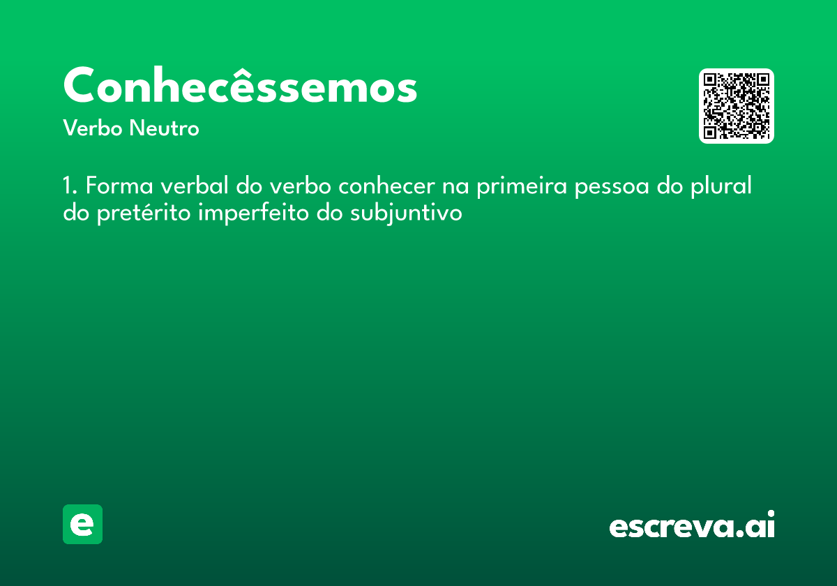 conhecêssemos