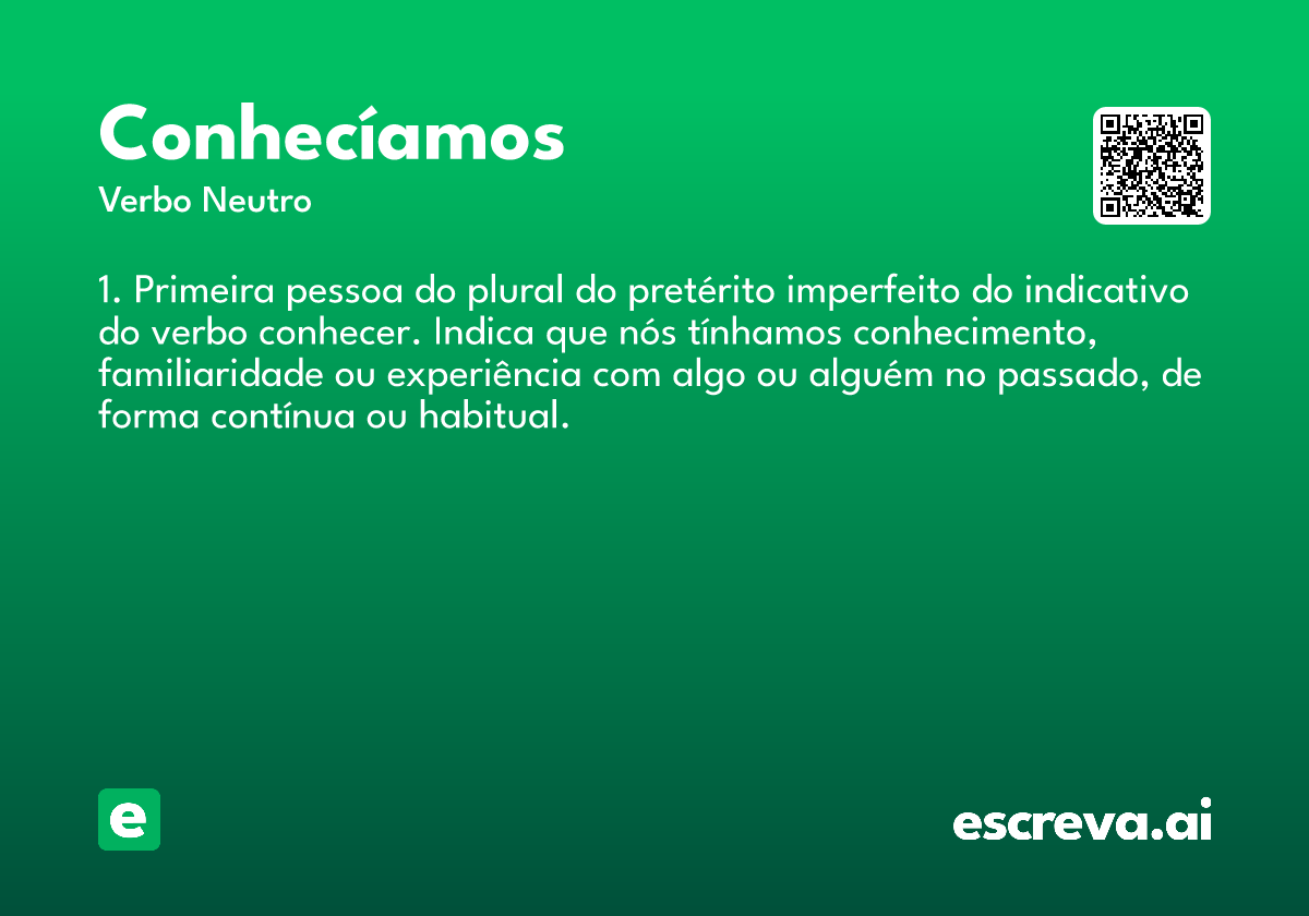 conhecíamos