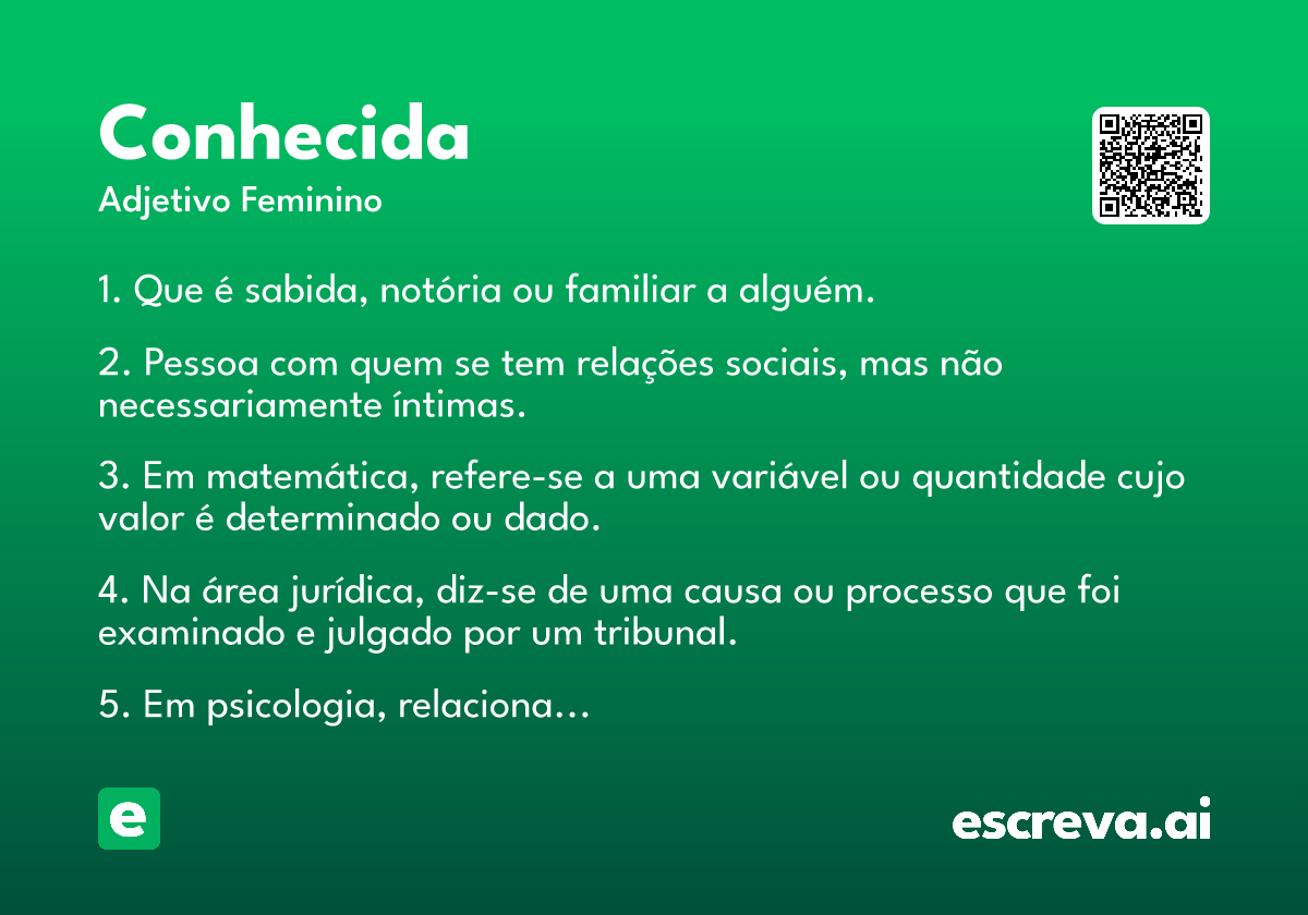 conhecida
