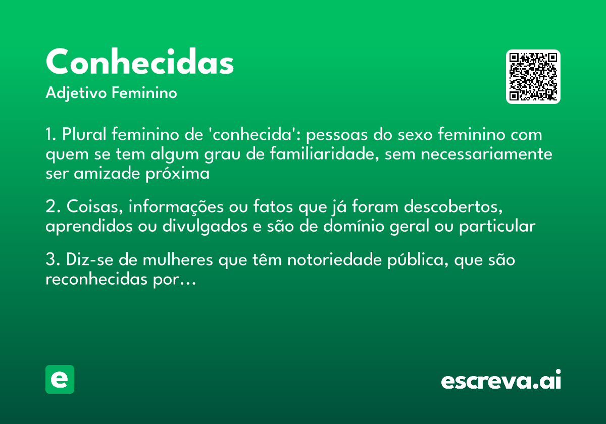conhecidas